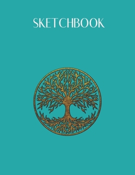 Paperback SketchBook: Yggdrasil Celtic Tree Life Norse Mythology Nature Viking Design SketchBook Blank Unlined Notebook 110 Pages Journal fo Book