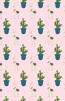Paperback Dot Grid Journal Notebook: Llama Cactus - Bullet Planner Book - Dotted Grid - 5.5 X 8.5" 120 Pg - DIY Weekly Spread - Organizer - Habit Tracker- Book