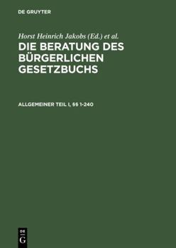 Hardcover Allgemeiner Teil I und II, §§ 1–240 (Allgemeiner Teil, 2 Parts) (German Edition) Book