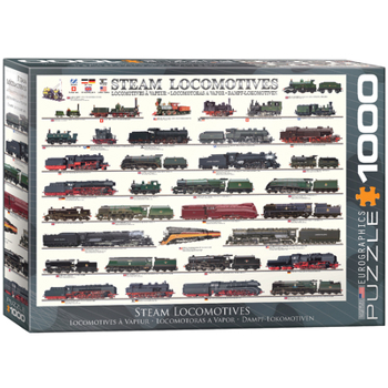 Toy EuroGraphics Steam Locomotives 100-Piece Book