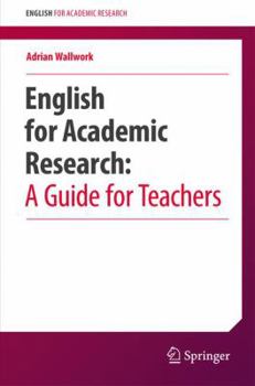 Paperback English for Academic Research: A Guide for Teachers Book