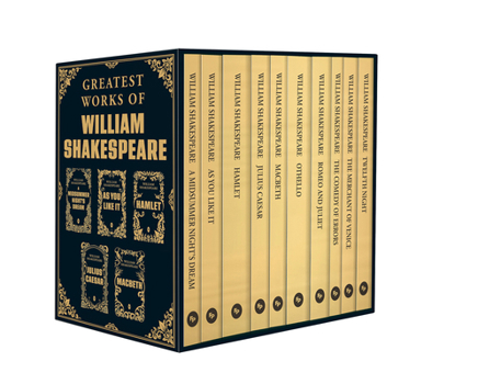 Hardcover Greatest Works of William Shakespeare (Boxed Set of 10) - Hamlet / Othello / The Merchant of Venice / Macbeth / The Comedy of Errors / Romeo and Julie Book