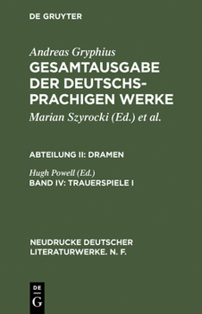 Hardcover Gesamtausgabe der deutschsprachigen Werke, Band IV, Trauerspiele I [German] Book