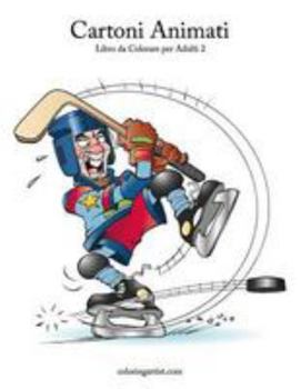Paperback Cartoni Animati Libro da Colorare per Adulti 2 [Italian] Book
