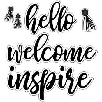 Wall Chart Simply Stylish Script Words: Hello Bulletin Board Set Book