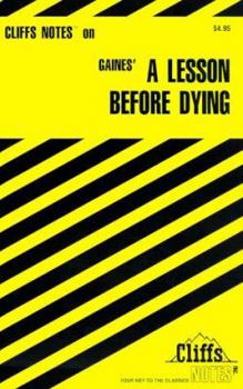 Paperback Cliffsnotes on Gaines' a Lesson Before Dying Book