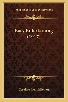 Paperback Easy Entertaining (1917) Book