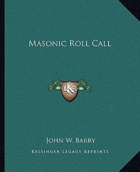 Paperback Masonic Roll Call Book