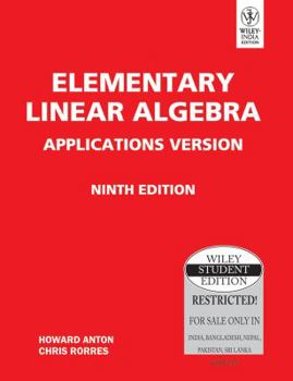 Paperback Elementary Linear Algebra Applications Version, 9Th Ed Book