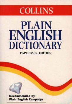 Paperback Collins Plain English Dictionary Book