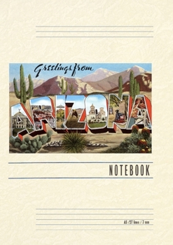 Vintage Lined Notebook Greetings from Arizona