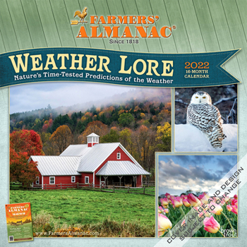 Calendar Farmers' Almanac Weather Lore 2022 Square Book