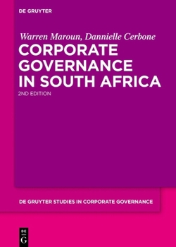 Hardcover Corporate Governance in South Africa Book