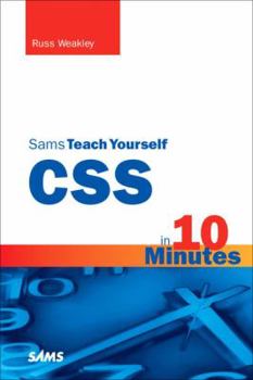 Paperback Sams Teach Yourself CSS in 10 Minutes Book