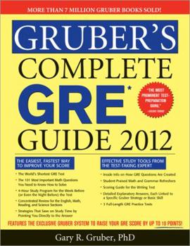 Paperback Gruber's Complete GRE Guide 2012 Book