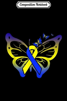 Composition Notebook: Butterfly Down Syndrome Awareness Gift  Journal/Notebook Blank Lined Ruled 6x9 100 Pages