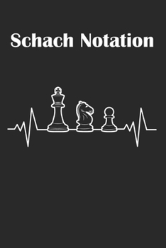 Paperback Schach Notation: Schach Scorebook mit 110 Seiten. Heartbeat. [German] Book