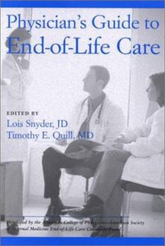 Paperback Physician's Guide to End-Of-Life Care Book