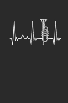 Paperback Trumpet Heartbeat: Trumpets Notebook, Graph Paper (6" x 9" - 120 pages) Musical Instruments Themed Notebook for Daily Journal, Diary, and Book