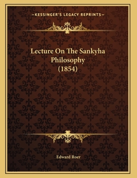 Paperback Lecture On The Sankyha Philosophy (1854) Book