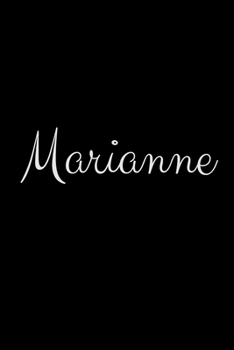 Marianne: notebook with the name on the cover, elegant, discreet, official notebook for notes