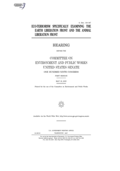 Paperback Eco-terrorism specifically examining the Earth Liberation Front and the Animal Liberation Front Book