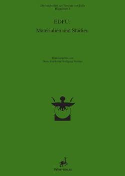 Hardcover Edfu: Materialien Und Studien [German] Book