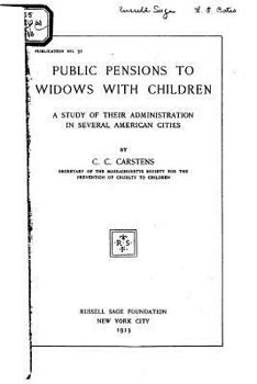 Paperback Public Pensions to Widows with Children Book