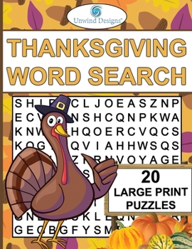Paperback Thanksgiving Word Search [Large Print] Book