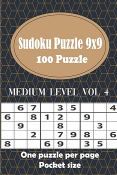 Paperback 100 Sudoku Puzzle 9x9 - One puzzle per page: Sudoku Puzzle Books - Medium Level - Hours of Fun to Keep Your Brain Active & Young - Gift for Sudoku Lov Book