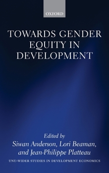 Hardcover Towards Gender Equity in Development Book