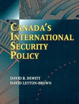 Paperback Canada's International Security Policy Book