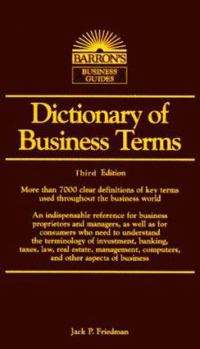 Paperback Dictionary of Business Terms Book