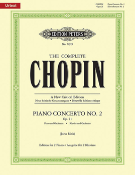 Paperback Piano Concerto No. 2 in F Minor Op. 21 (Edition for 2 Pianos): Urtext (the Complete Chopin) Book