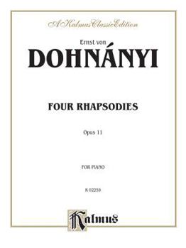 Paperback 4 Rhapsodies, Op. 11 Book