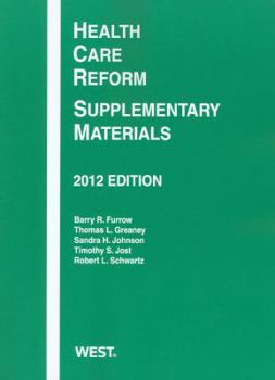 Paperback Health Care Reform: Supplementary Materials, 2012 Book