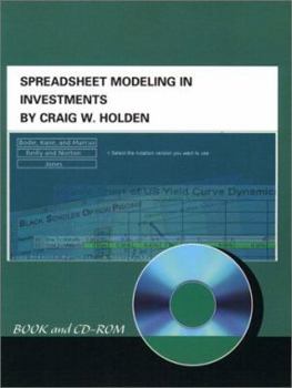 Hardcover Spreadsheet Modeling in Investments Book [With CDROM] Book
