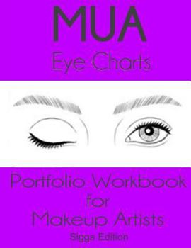 MUA Eye Charts Portfolio Workbook for Makeup Artists Sigga Edition