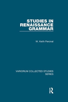 Paperback Studies in Renaissance Grammar Book