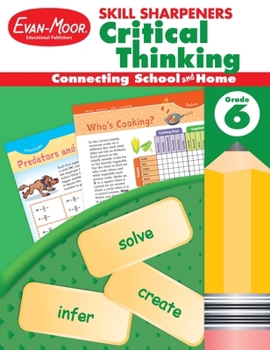 Paperback Skill Sharpeners: Critical Thinking, Grade 6 Workbook Book