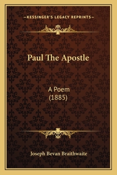 Paperback Paul The Apostle: A Poem (1885) Book