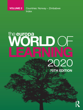 Hardcover Europa World of Learning 2020 Volume 2 Book