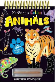 Hardcover Scratch and Colour Animals Book