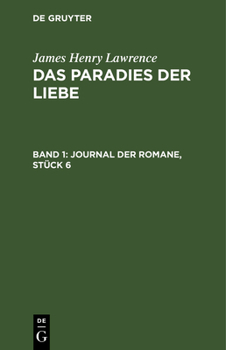 Hardcover Journal Der Romane, Stück 6 [German] Book