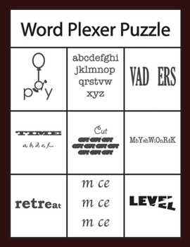 Paperback Word Plexer Puzzle: Rebus Puzzles Word or Phrase Fun and Challenge Game Book