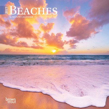 Beaches 2027 7 X 14 Inch (Hanging) Monthly Mini Wall Calendar