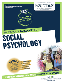 Paperback Social Psychology (Rce-69): Passbooks Study Guide Volume 69 Book