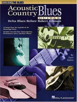 Paperback Acoustic Country Blues Guitar Book