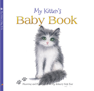 Hardcover My Kitten's Baby Book