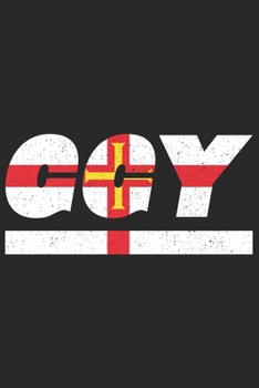 GGY: Guernsey Notizbuch mit punkteraster 120 Seiten in weiß. Notizheft mit der Guernsey Flagge (German Edition)